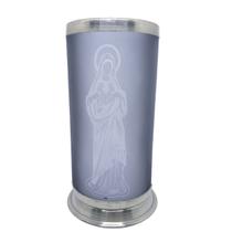 Cúpula Porta vela Imaculado Coração de Maria vidro jateado - Canção Nova