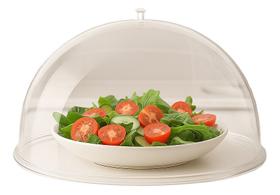 Cupula Protetora De Alimento Redonda Cristal Grande 33cm