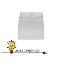 Cúpula Quadrada para Abajur, Pendentes e Lustres Termoplástico