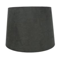 Cúpula Urbanest Estilo Tambor Francês em Camurça Cinza 36x41x28cm Cúpula Urbanest Estilo Tambor Francês em Camurça Cinza 36x41x28cm