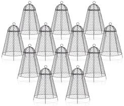 Cúpulas de jardim Boldworks 30 x 51 cm, tela resistente à ferrugem, pacote com 12