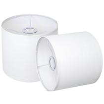 Cúpulas para Abajur YoflowX 22 cm em Linho, Formato Tambor, Jogo com 2, Brancas Cúpulas para Abajur YoflowX 22 cm em Linho, Formato Tambor, Jogo com 2, Brancas