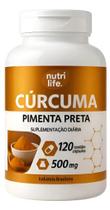 Cúr cuma Pimenta Preta 120 Cápsulas 500mg Premium Nutri Life