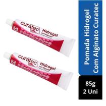 CURATEC 85g (hidrogel com alginato, para tratamento de feridas e escaras) kit val 10/24