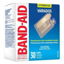 Curativo 4 Formatos Variados Transparente 30 UN Band-Aid
