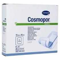 Curativo adesivo Cosmopor 6 x 6 polegadas não tecido quadrado branco estéril 25 unidades da Hartmann Usa Inc (pacote com 6)