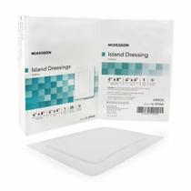 Curativo adesivo McKesson 6 x 8 polegadas polipropileno/rayon retângulo branco estéril branco 1 cada por McKesson (pacote com 6)