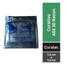 Curativo Age 30 Rayon Cicatrização Ferida Curatec 7,6x7,6cm