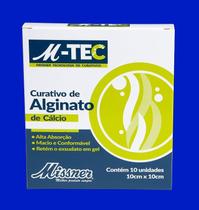 Curativo Alginato Cálcio 10x10cm 10 Unid - Missner