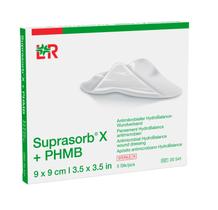 Curativo antimicrobi. hidrob. suprasorb x+phmb 9x9cm 5un l&r tamanho:9x9cm