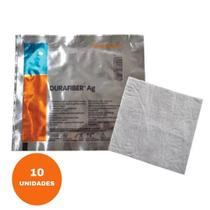 Curativo antimicrobiano Durafiber AG 10 x 10cm - caixa c/10 - Smith & Nephew