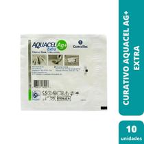 Curativo aquacel ag+ extra 10 x 10 cm (c/10 unds) - convatec