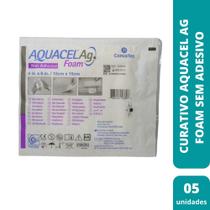 Curativo aquacel ag foam sem adesivo 15 x 15 cm (cx c/10) 420645 - convatec