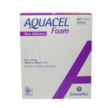 Curativo aquacel foam 10 x 10 cm s/ adesivo (cx c/10 unds) 420633 - convatec
