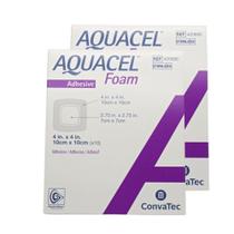 Curativo aquacel foam c/adesivo 10 x 10 cm (cx c/20) 420680 - convatec
