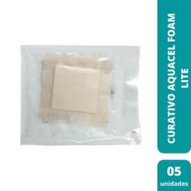 Curativo aquacel foam lite 10 x 10 cm (cx c/05) 421559 - convatec