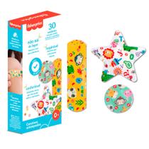 Curativo Bandagem Colorido Infantil 3 Estampas 30Und Livre de Látex Fisher-Price HC484