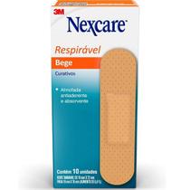 Curativo Bege Tradicional Respiravel 3M Nexcare 10 UNID Curativo Bege Tradicional Respiravel 3M Nexcare 10 UNID