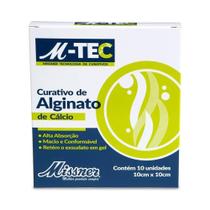 Curativo Com Alginato de Calcio 10 x 10 cm Cx C/ 10 Und - Missner (M-Tec) Curativo Com Alginato de Calcio 10 x 10 cm Cx C/ 10 Und - Missner (M-Tec)