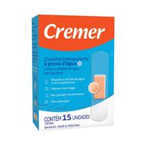 CURATIVO CREMER TRANSPARENTE C/15un A PROVA D'ÁGUA CURATIVO CREMER TRANSPARENTE C/15un A PROVA D'ÁGUA