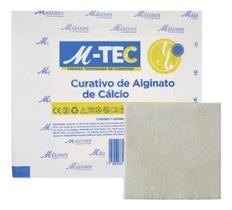 Curativo De Alginato De Cálcio 10cm X 10cm M-tec - (Kit com 3 Unid)
