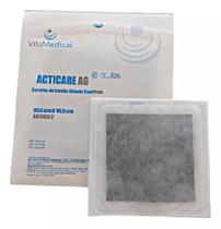 Curativo De Carvão Ativado Com Prata 10,5 X 10,5 Vitamedical 1 Unidade Curativo De Carvão Ativado Com Prata 10,5 X 10,5 Vitamedical 1 Unidade