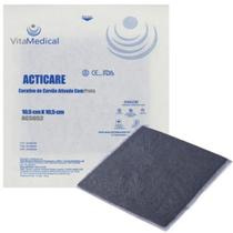 Curativo de Carvão Ativado com Prata 10cm x 10cm Acticare VitaMedical Curativo de Carvão Ativado com Prata 10cm x 10cm Acticare VitaMedical