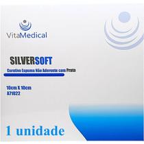 Curativo de Espuma com Íons de Prata Silversoft - 10x10cm - Unidade