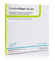 Curativo de espuma DermaRite ComfortFoam de silicone macio 18x18cm Curativo de espuma DermaRite ComfortFoam de silicone macio 18x18cm