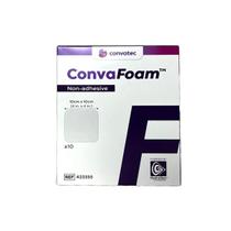 Curativo Espuma ConvaFoam Convatec Estéril 10x10cm Sem Adesivo Alta Absorção para Feridas 1un