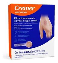 Curativo Filme Prova Dagua 4 Unid - Cremer Curativo Filme Prova Dagua 4 Unid - Cremer