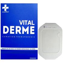 Curativo filme transparente 10cm x 12cm vital derme - caixa com 50 unidades