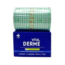 Curativo filme transparente vital derme 10cm x 10 m Curativo filme transparente vital derme 10cm x 10 m