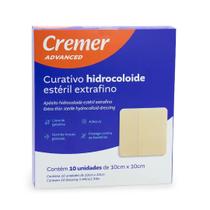 Curativo Hidrocolóide Advanced 10x10cm Extrafino Com 10 Und Cremer