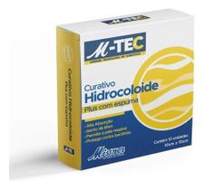 Curativo Hidrocoloide C/ Espuma M-tec 10x10 Missner Cx 10uni
