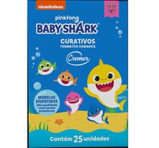 Curativo Infantil Babyshark Divertido 3 Formatos Cremer 25Un