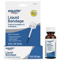 Curativo Líquido Equate, Analgésico e Antisséptico Tópico para Pequenos Cortes Curativo Líquido Equate, Analgésico e Antisséptico Tópico para Pequenos Cortes