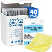 Curativo Médico ASKIZ Xeroform Petrolatum 13x23cm Pacote com 40 Unidades Curativo Médico ASKIZ Xeroform Petrolatum 13x23cm Pacote com 40 Unidades
