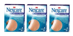 Curativo Nexcare 3M À Prova D'água Com 12 Curativos Grandes