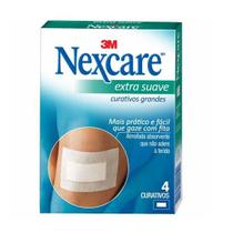 Curativo Nexcare Grande EXTRA Suave 4 Unidades