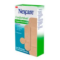 Curativo Nexcare Superflexíveis Tamanhos Sortidos 24 Unidades