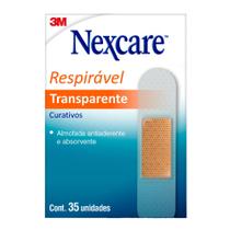 Curativo Nexcare Transparente com 35 unidades Curativo Nexcare Transparente com 35 unidades