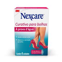 Curativo Para Bolhas A Prova D'Água 6 Unidades Nexcare