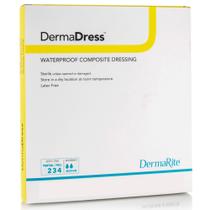 Curativo para feridas DermaRite DermaDress à prova d'água 10x10cm Curativo para feridas DermaRite DermaDress à prova d'água 10x10cm