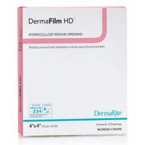 Curativo para feridas DermaRite DermaFilm Hydrocolloid 10x10cm Curativo para feridas DermaRite DermaFilm Hydrocolloid 10x10cm