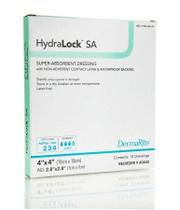 Curativo para feridas DermaRite Hydralock SA, pacote com 10 x 10 cm Curativo para feridas DermaRite Hydralock SA, pacote com 10 x 10 cm