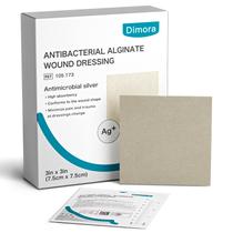 Curativo para feridas Dimora Upgrade Silver Calcium Alginate 3x3"