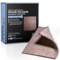 Curativo para feridas EVERLIT AG Silver Calcium Alginate 4x4cm (pacote 20)