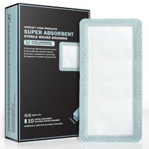 Curativo para feridas EVERLIT Super Absorbent 4x8cm Pacote com 10