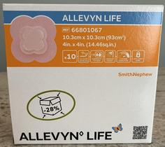 Curativo para feridas Smith & Nephew ALLEVYN Life 10 unidades 10x10cm